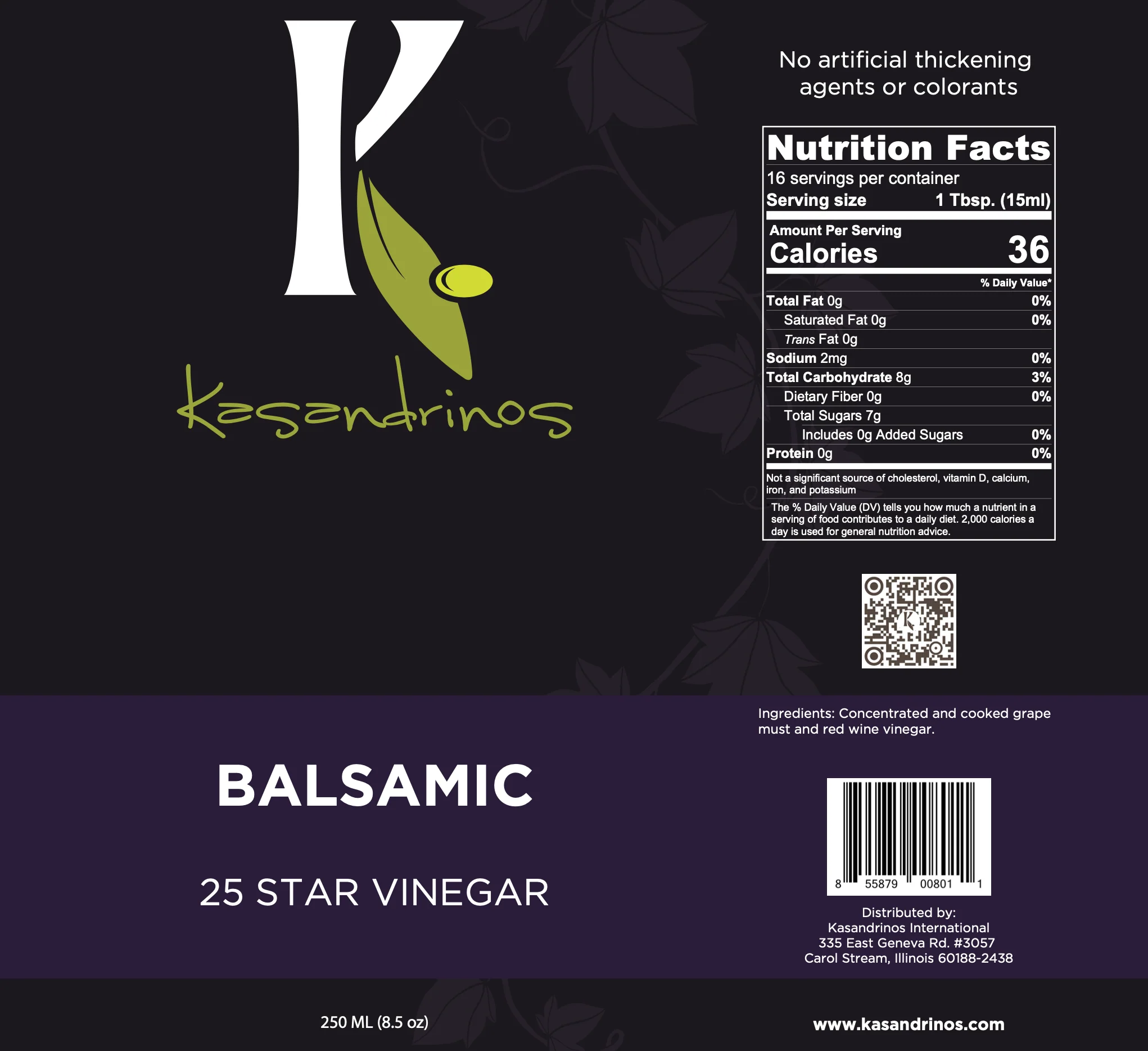 25 Star Balsamic Vinegar - 250ml - Image 3