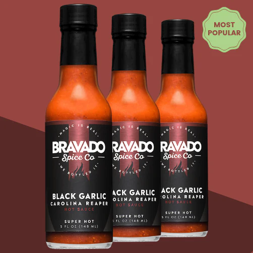 Black Garlic Carolina Reaper Hot Sauce - Hot Ones Season 6 - Image 2