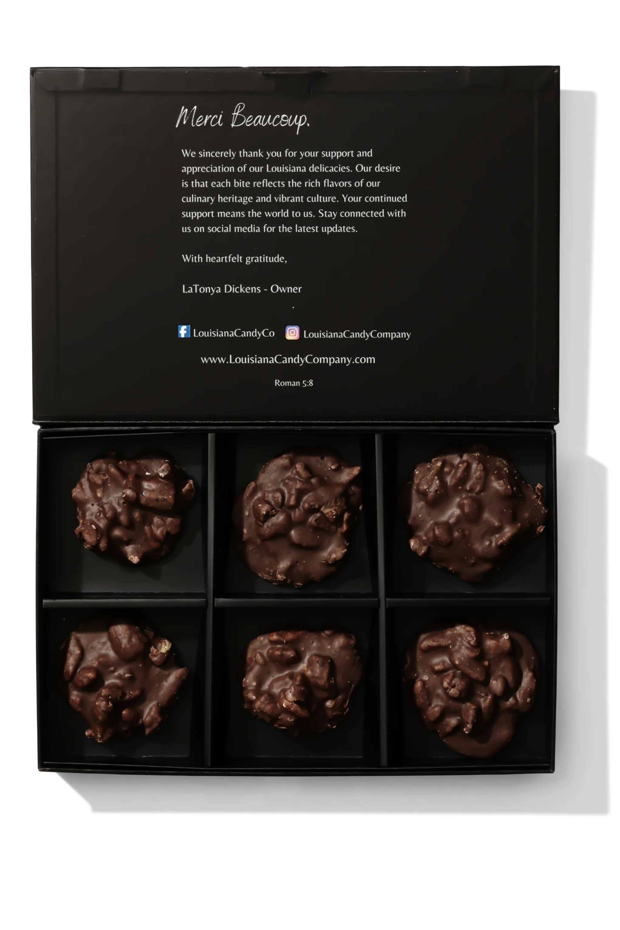 Mississippi Mudslide Pralines - 6 Count