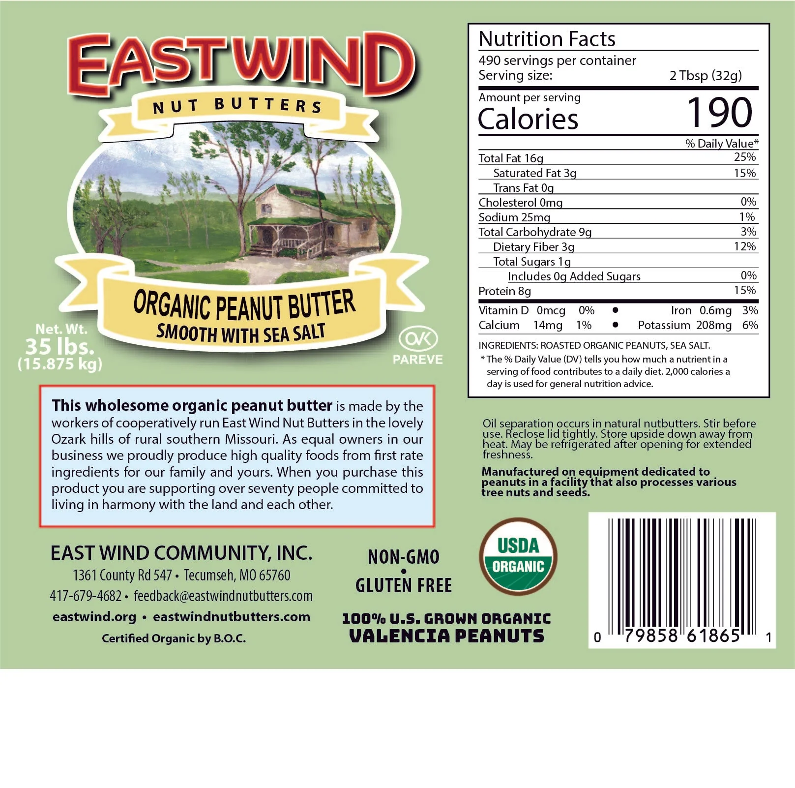 Organic Valencia Peanut Butter- 2 Ingredients or less - Image 3