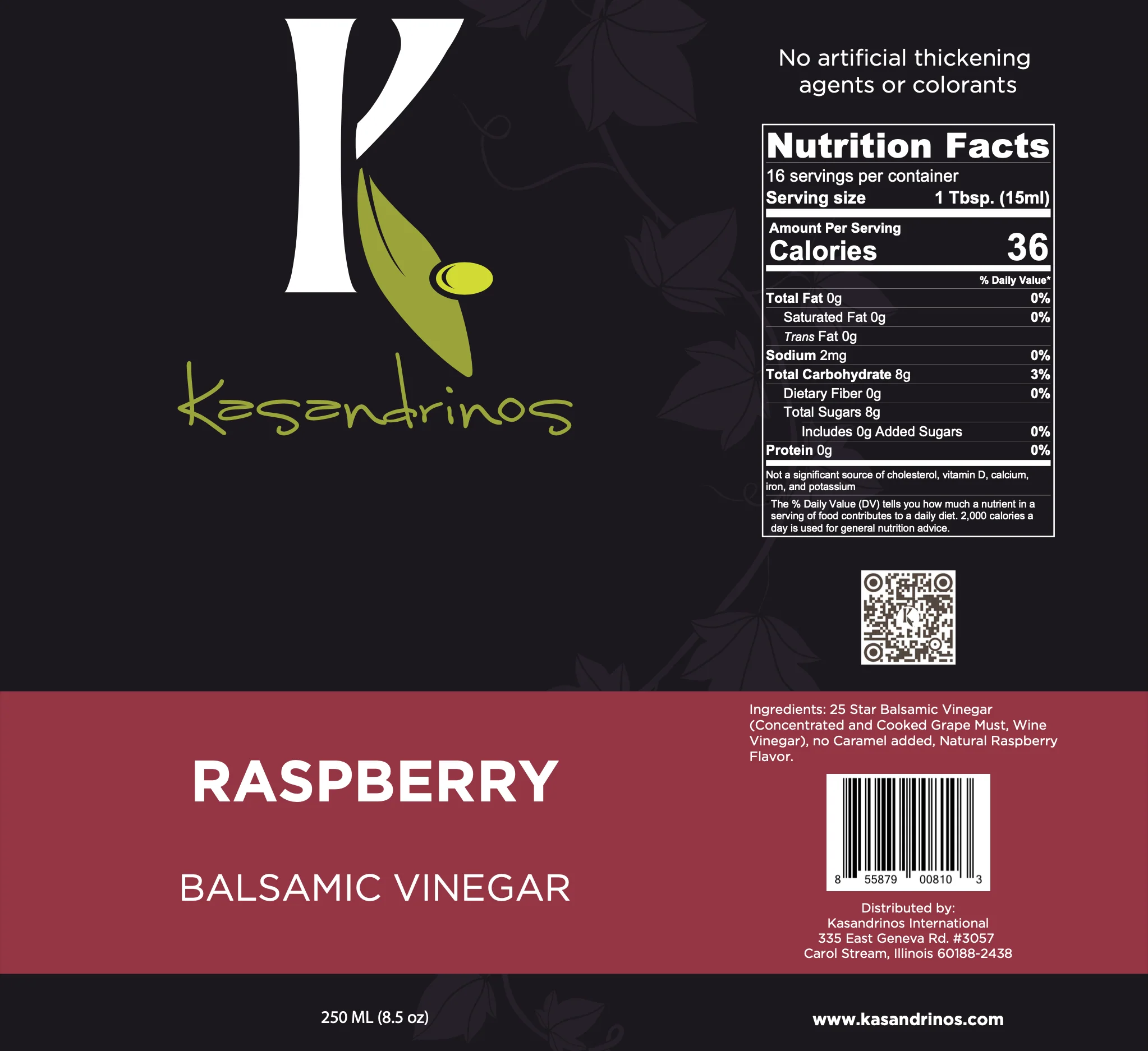 Raspberry Balsamic Vinegar - 250ml - Image 4