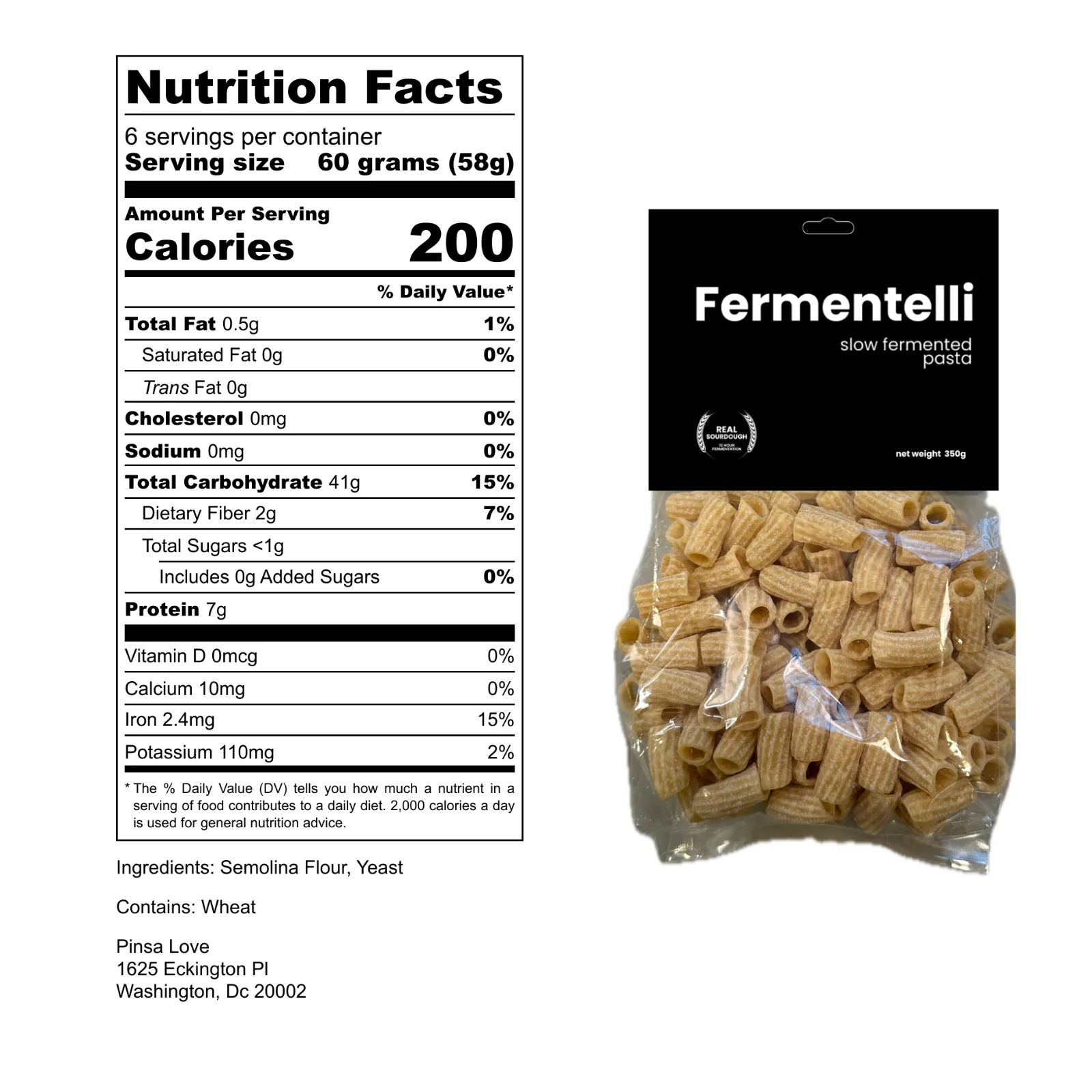 Sourdough Pasta -Ziti from Fermentelli - 2 pack - Image 3